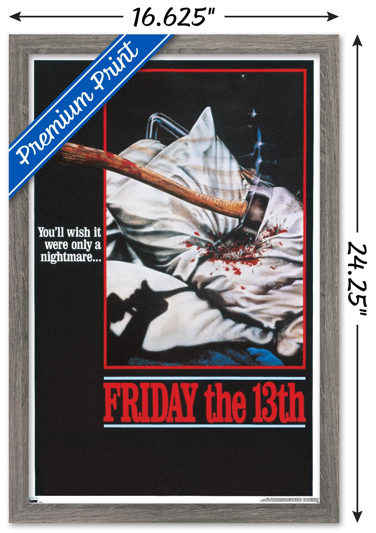 Friday The 13th - One Sheet Wall Poster, 14.725" x 22.375" Framed