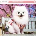 thumbnail image 2 of Dog Dress Harness and Leash Set for Small Dogs Floral Bow Tie Girl Puppy Dress Breathable Cute Princess Dog Dresses Spring Summer Pet Cat Clothes Skirt(Pink,X-Small), 2 of 6