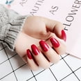 thumbnail image 5 of Seitruly 24 piezas de uñas postizas de ataúd resistentes a los arañazos de bailarina corta coloridas uñas acrílicas artificiales de color sólido DIY Juegos de manicura 2vino tinto Seitruly CE011412-02, 5 of 5