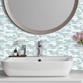 thumbnail image 2 of DEWOO Thick Kitchen Peel and Stick Tile Backsplash, Stick on Wall Tiles, 12"x12" Self Adhesive Sticky 3D Wall Marble Tiles Bathroom (10-Sheet，Light Blue), 2 of 12