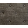 thumbnail image 6 of Grey 5th Ave Modern Charcoal Linen Upholstered Storage Ottoman, Gray, 6 of 7
