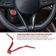 thumbnail image 3 of Embellecedor Decorativo Del Marco Del Volante Del Coche En Forma De V ABS Para Stelvio Giulia, 3 of 7