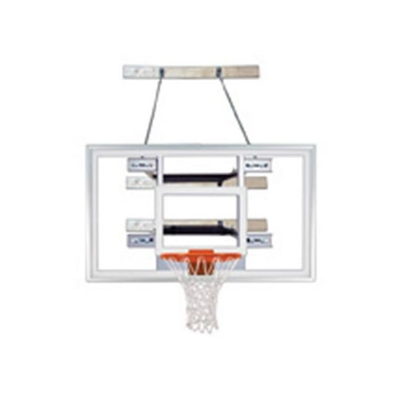 SuperMount80 Select Steel-Acrylic Wall Mounted Basketball System, Royal Blue