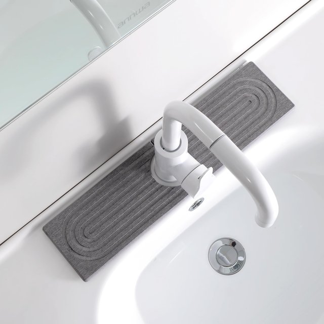 Tapete de grifo Snoquir Stone de secado rápido para fregadero de cocina