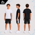 thumbnail image 2 of RBX Boys Activewear Set with Performance Mesh Jersey Tees and Athletic Gym Shorts 3 Piece Outfit, 2 of 7