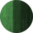 thumbnail image 1 of Ahgly Company Indoor Round Abstract Emerald Green Contemporary Area Rugs, 8' Round, 1 of 4