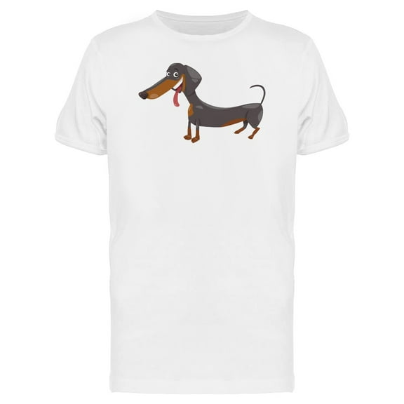 Adorable Happy Dachshund Cartoon Tee Men's -Image by Shutterstock