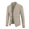 thumbnail image 1 of Hombres Casual Sólido Manga larga Cardigan Botón Suéter Top Blusa Pompotops oipoqjl26655, 1 of 4