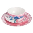 thumbnail image 3 of Spice By Tia Mowry Savory Saffron 18Pc Ceramic Dinnerware Set in Coral - 18 pc, 3 of 8
