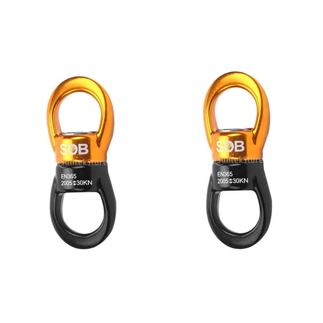 Accesorio para Colgar Macarena Dispositivo giratorio 2 Piezas 30KN Conector giratorio escalada en Roca