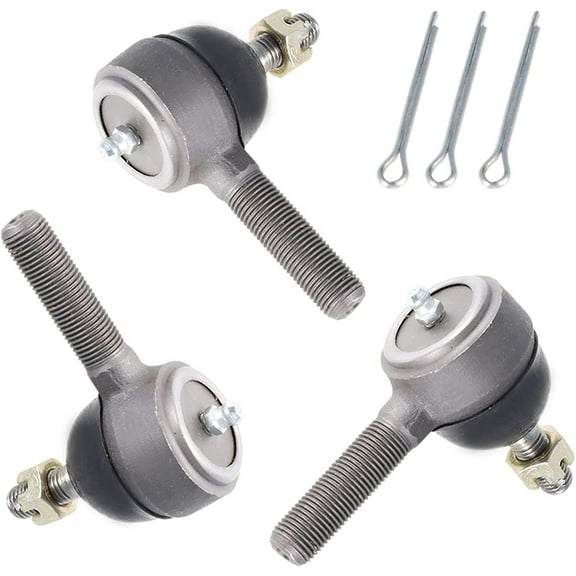 PET-U 3 - Pack Tie Rod Ends Steering Gear Box Drag Link Thread Ball Joint Replacement for Club Car DS Gas Electric Golf Cart 1976-2008