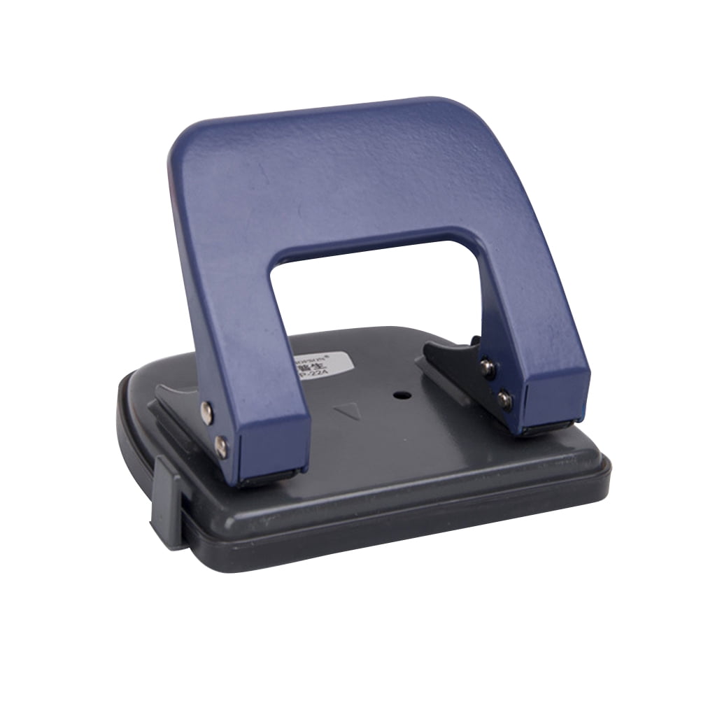 Masteelf 2pcs 2 Hole Punch Craft Paper Cutter Loose-Leaf Punches Scrapbooking Puncher DIY Tools Binding Supplies (Navy)