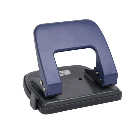 Supvox Navy Durable 2 Hole Punch with Metal Construction and Guide for Office Craft Paper Cutter