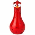 thumbnail image 2 of 7.9in Chicken Vase For Flowers, Long Neck Colorful Polka Dots Chicken Vase, Funky Resin Chicken Flower Vase, Farmhouse Tabletop Ornament for Office Home Decor, Red, 2 of 6