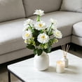 thumbnail image 5 of Anhility Patriotic Artificial Daisy Bouquet, 18.11" White Handmade Silk Daisy Flowers for 4th of July Home Decor & Independence Day Table Centerpieces, 5 of 6