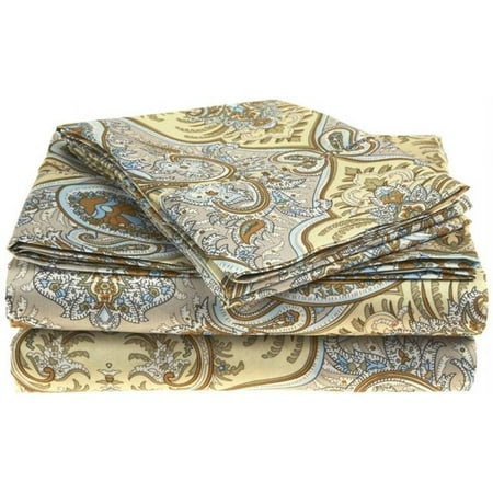 1800 Series Microfiber Paisley California King Sheet Set - Walmart.com