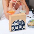 thumbnail image 3 of Yayeee Napkin Holder for Table Set of 2 Kitchen Paper Tissue Organization, Blue Cats and Hearts, 3 of 8