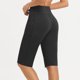thumbnail image 4 of Pantalones de Yoga de Cintura Alta para las Mujeres Color Sólido Cadera Bolsillos Elásticos Medio Pantalones Cortos, Pantalones Deportivos de Fitness, Poliéster Toda la Temporada, 4 of 6