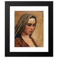 thumbnail image 2 of Miner Kilbourne Kellogg 12x14 Black Modern Framed Museum Art Print Titled - Head of an Arab Girl, 2 of 5