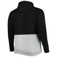 thumbnail image 3 of Men's Black/White Chicago White Sox Big & Tall Fleece Half-Zip Hoodie, 3 of 3