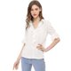 thumbnail image 3 of Blusa Allegra K Cuello V Volantes Blanco S, 3 of 6