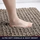 thumbnail image 5 of Alfombra de baño Walensee Contour Alfombra antideslizante para inodoro en forma de U, color topo, 5 of 7