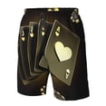 thumbnail image 4 of Fotbe Casino Cards 1 Trajes de Baño Estampados para Hombre, Shorts de Verano de Secado Rápido, Ropa de Playa, Bañadores-Small, 4 of 6