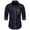 Navy, variant on JURANMO Business Casual Shirts for Men 2024 Trendy Polka Dot Patchwork Long Sleeve Shirt Slim Fit Lapel Button Down Work Shirts Lightning Deals White S