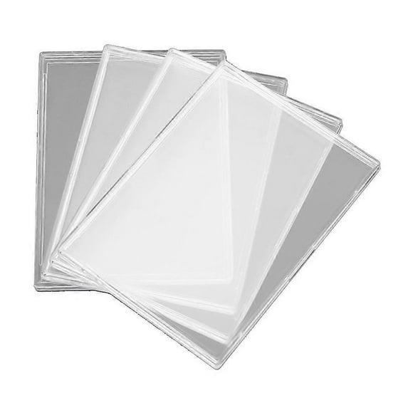 20Pieces Cards Sleeves Hard Plastic Card Protector Clear Card Trading Card Holder Card Protector