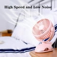 thumbnail image 2 of 4-Speed USB Rechargeable Clip Desktop Portable Clamp Fan 360 Degree Rotation Fan, 2 of 13