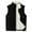 Black, variant on Mens Fleece Vests Warm Zip up Outerwear Sleeveless Jacket Winter Casual Lightweight Golf Vests with Pockets