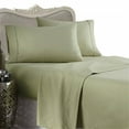 thumbnail image 1 of 1200 Thread Count Queen 4pc Bed Sheet Set Egyptian Cotton Deep Pocket Sage, 1 of 5