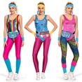 thumbnail image 2 of Disfraz de fantasía hippie de los años 80 y 90 para mujer, disfraz de fiesta disco, cosplay, para mujer adulta, para Halloween, carnaval, ropa rockera vintage, hip-hop, 2 of 5
