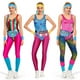 thumbnail image 2 of Disfraz de fantasía hippie de los años 80 y 90 para mujer, disfraz de fiesta disco, cosplay, para mujer adulta, para Halloween, carnaval, ropa rockera vintage, hip-hop, 2 of 5
