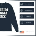 thumbnail image 6 of Skibidi Sigma Rizz Long Sleeve T-shirt Funny Goat Gyatt Meme Zoomer Viral Humor, 6 of 7