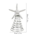 thumbnail image 6 of Dserfhy Starfish Christmas Tree Topper Resin Starfish Decoration with Spiral Wire Base Xmas Tree Decoration Starfish for Home Office Parties, 6 of 8