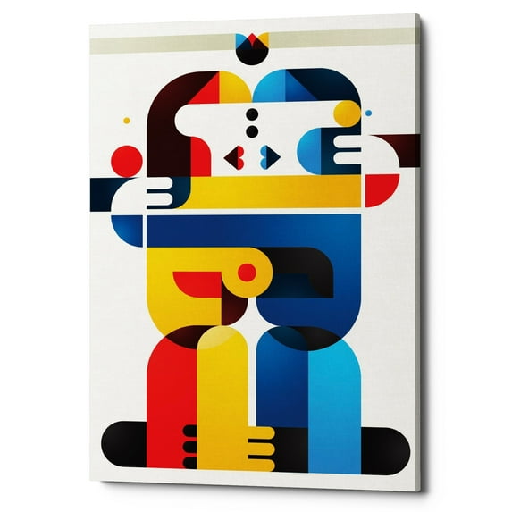 Epic Graffiti "The Kiss" by Antony Squizzato, Giclee Canvas Wall Art, 12"x18" 18" x 26"
