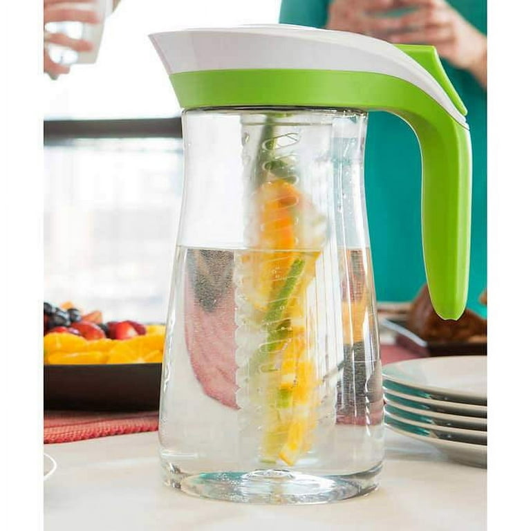 Built 2.7-Liter Tritan Infuser Pitcher with Handle and Teal Lid