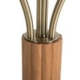 thumbnail image 3 of Tambo Torchiere Floor Lamp - Natural Ash Wood Finish Weathered Brass, 3 of 13