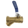 thumbnail image 2 of Válvula de bola de latón de 6 piezas Rosca con filtro de filtro para agua Industria de tratamiento de agua de gas DN25, suministros para automó Macarena Válvula de bola de filtro de latón, 2 of 8