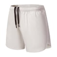 thumbnail image 3 of FEOYA Men's Summer Sweat Shorts Male Breathable Quick-Dry Inter Drawstring Basketball Shorts Elastic Waist Training Shorts Lightweight Gym Shorts with Pockets XXL Beige, 3 of 9
