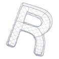 thumbnail image 1 of GROWTH TANK Letter Wall Art Metal Iron Frame Wire Wreath Metal Planter Craft DIY R R, 1 of 9