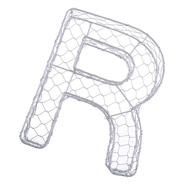 GROWTH TANK Letter Wall Art Metal Iron Frame Wire Wreath Metal Planter Craft DIY R R