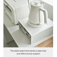 thumbnail image 5 of Yamazaki Home Stackable Countertop Shelf, White, Steel, Supports 11 pounds, Stackable, No Assembly, 5 of 7
