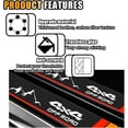 thumbnail image 3 of 4PCS Tri-Color Door Sill Protectors, Carbon Fiber Threshold Protection, Front/Rear Plate Step Guard, Anti-Scratch Entry Guard Sticker for Tacoma TRD 4Runner (Tricolor Off Road), 3 of 6