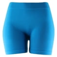 thumbnail image 1 of Seamless Solid 12" Spandex Yoga Workout Stretch Leggings Shorts, 1 of 3