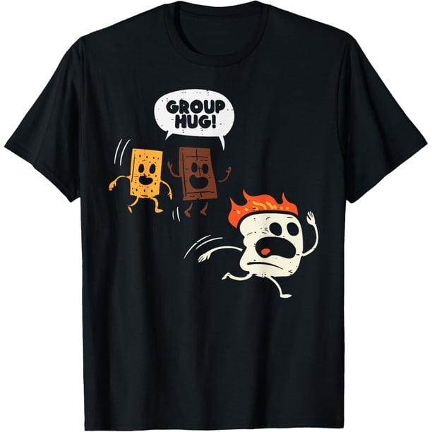 Camping Group Hug Smores Funny Marshmallow - Camiseta para hombre y mujer