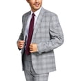 thumbnail image 5 of Alfani Mens Slim-Fit Plaid Suit Jacket 40 Short Black/White - NWT $360, 5 of 5