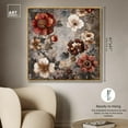 thumbnail image 5 of Dusk Dahlias Canvas Romantic Floral Art by Art Remedy, Gold Frame, 40 x 40, 5 of 7