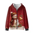 thumbnail image 4 of Uorisanigo Hoodies for Girls Boys Long Sleeve Casual Adorable Christmas Yeti Coat Top Fashion Kids Hoodies Sweatshirts Zip Up Pullover Tops with Front Pocket Fall Outwear, 4 of 8